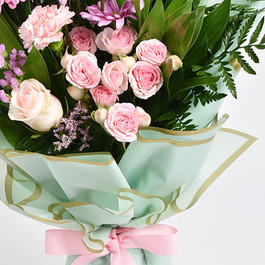 Pastel Pink and Greens Bouquet